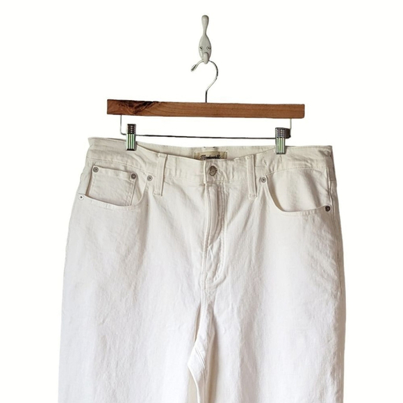 Madewell NWT The Perfect Vintage Straight High Waist Jean size 32 NI950 White - Picture 9 of 16